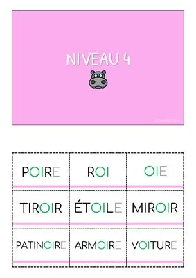 Puzzles de lecture - Niveau 4