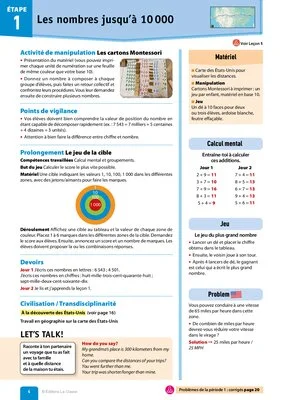 Voyage en maths CM1 aux Etats Unis - Guide de l'enseignant (extrait)