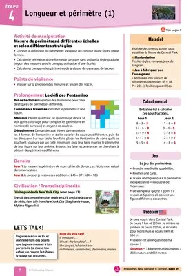 Voyage en maths CM1 aux Etats Unis - Guide de l'enseignant (extrait)