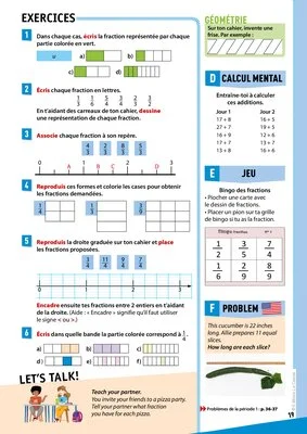 Voyage en maths CM1 aux Etats Unis - Manuel de l'élève (extrait)