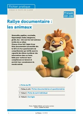 Rallye documentaire : les animaux