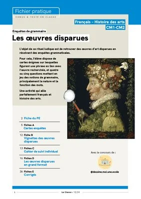 Enquêtes de grammaire : Les oeuvres disparues
