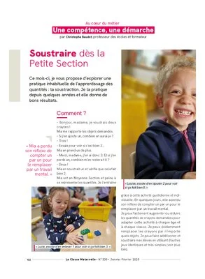 Soustraire dès la Petite Section