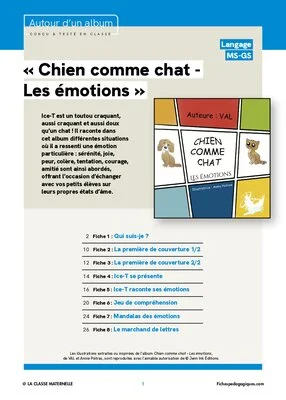« Chien comme chat - Les émotions »