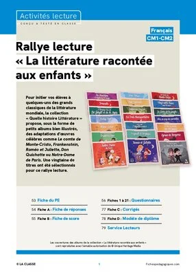 Rallye lecture « La littérature racontée aux enfants »