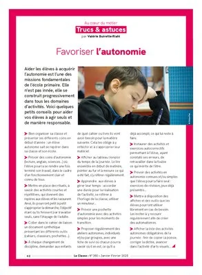 Trucs et astuces pour favoriser l'autonomie