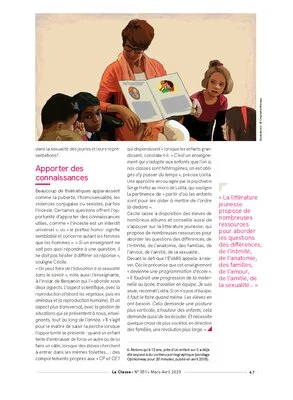 L'éducation à la sexualité en classe