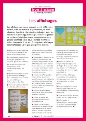 Trucs et astuces pour les affichages