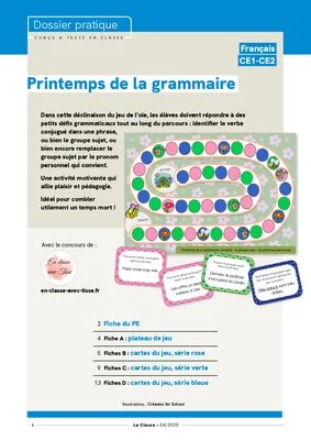 Printemps de la grammaire