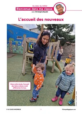 Bienvenue dans ma classe : l'accueil des nouveaux