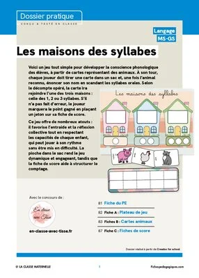 Les maisons des syllabes