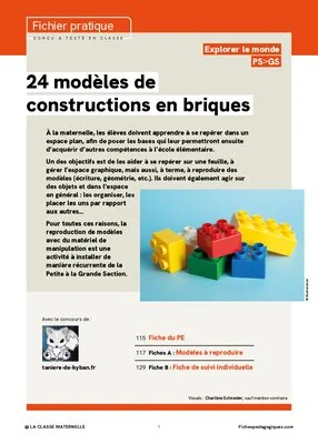 24 modèles de constructions en briques