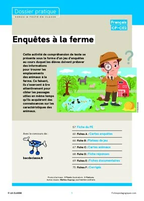 Enquêtes à la ferme