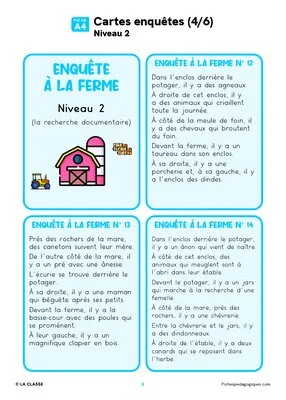 Enquêtes à la ferme