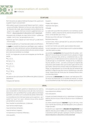 Programmations CE1 2025-2026 - Mathémathiques & Français