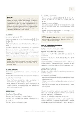 Programmations CE2 2025-2026 - Mathémathiques & Français