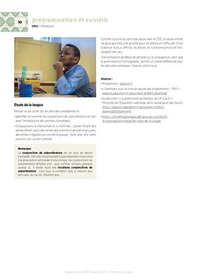 Programmations CM2 2025-2026 - Mathémathiques & Français