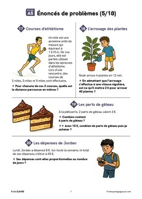Rituel de proportionnalité - 72 problèmes pour l'année