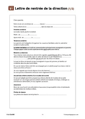 Objectif rentrée