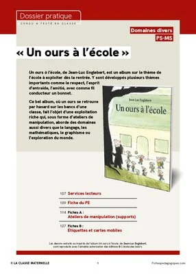 « Un ours à l'école »