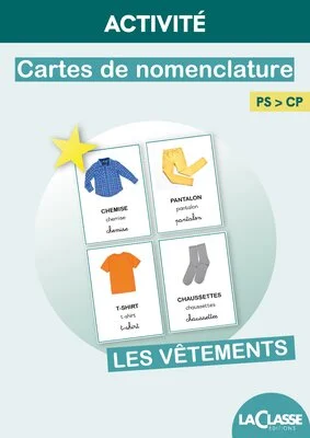 Cartes de nomenclature - Les vêtements