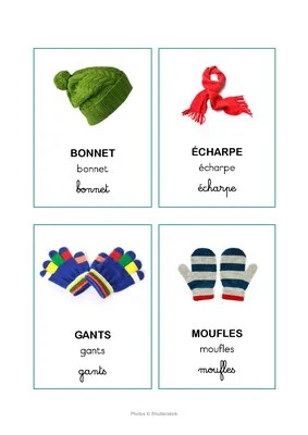 Cartes de nomenclature - Les vêtements