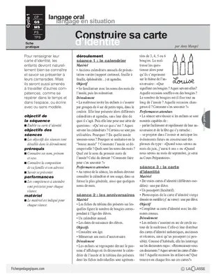 Construire sa carte d'identité