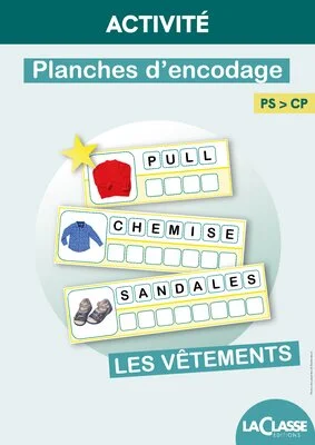 Planches d'encodage - Les vêtements