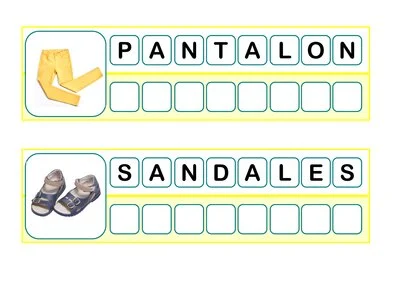 Planches d'encodage - Les vêtements