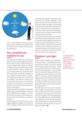 Les rituels en maternelle : des repères pour apprendre