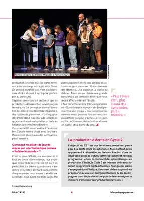 « Mes élèves ont participé au concours “Les Petits Molières” »
