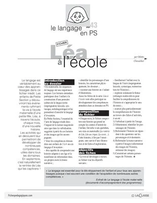 Léa à l'école