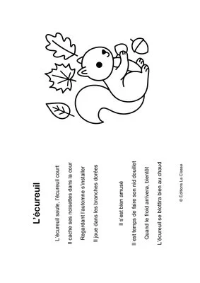 Comptine d'automne - L'écureuil