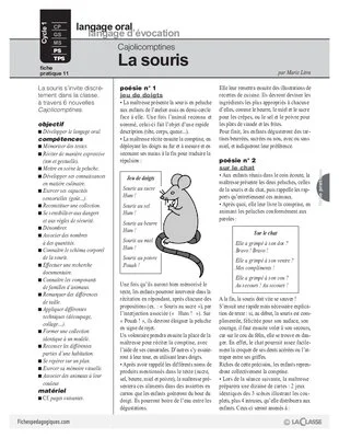 Cajolicomptines (11) / La souris