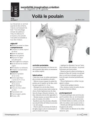 Le cheval (1) : animal en volume