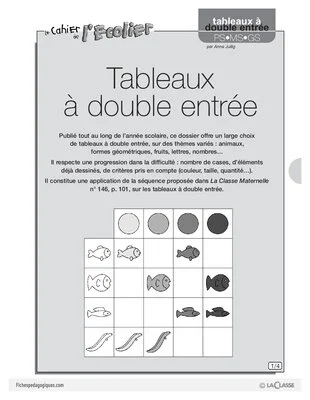 Tableaux à double entrée (1)