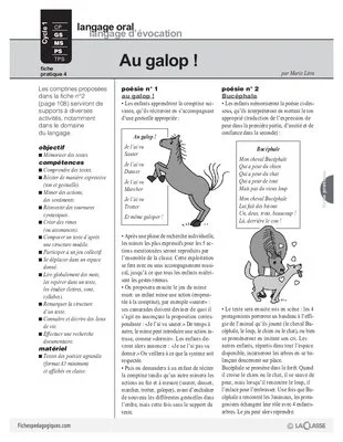 Le cheval (4) : activités