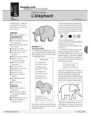 Cajolicomptines (12) / L'éléphant