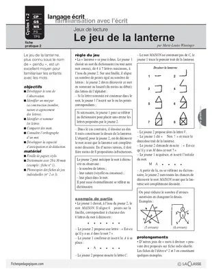 Jeux de lecture (2) / Le jeu de la lanterne