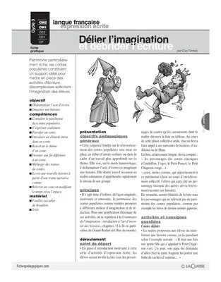 Délier l'imagination et débrider l'écriture