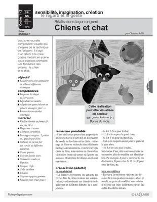 Origami (2) / Chiens et chats
