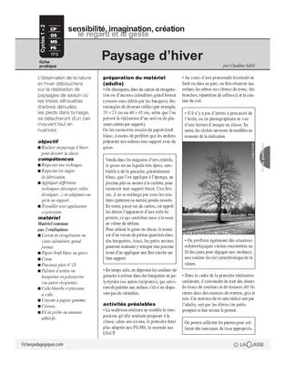 Paysage d'hiver