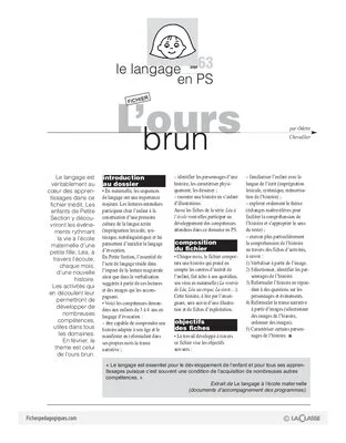 Léa à l'école / L'ours brun