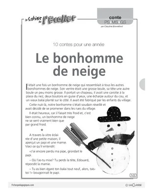 Le bonhomme de neige (conte)