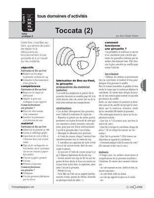 Toccata (2) / Fabricaton d'une girouette
