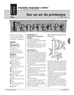 Sur un air de printemps