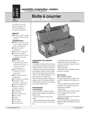 Boîte à courrier pour papa