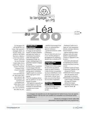 Léa à l'école / Le zoo
