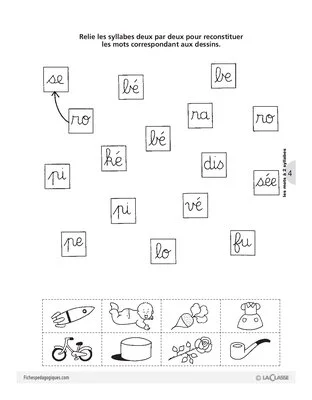Jeux de lecture (9) / Lire des mots simples