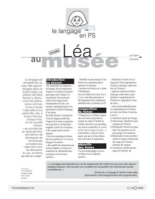 Léa à l'école / Au musée